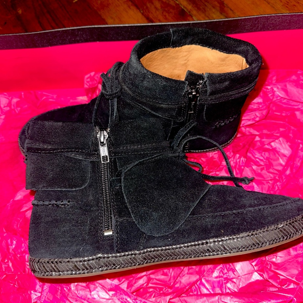 Black Suede Ankle Boots